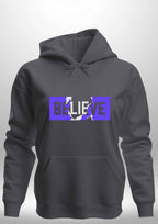 Blue "Believe" Luxe Hoodie by Luxe Sensational