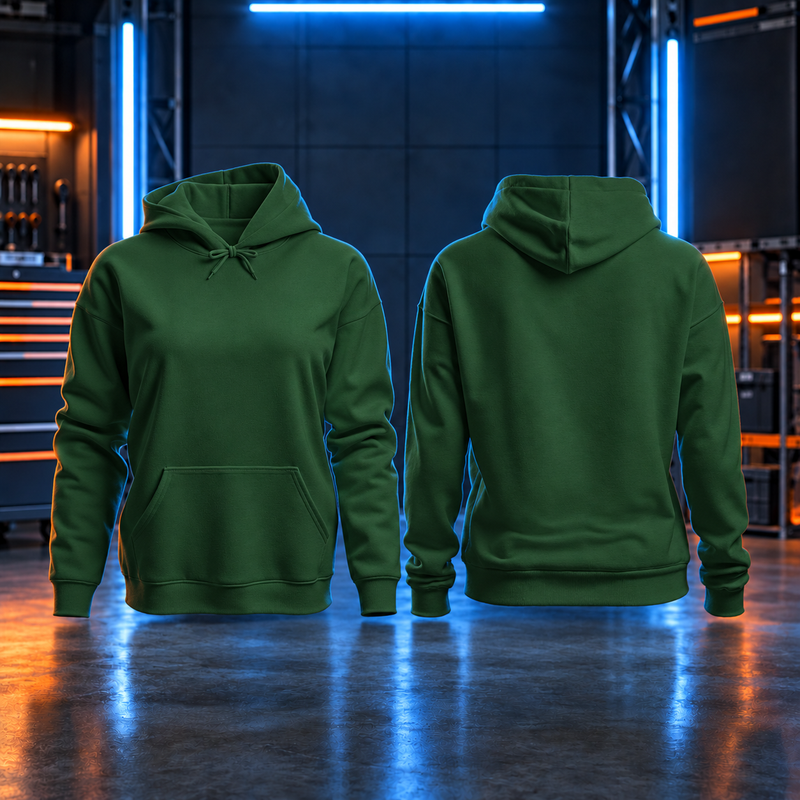 Forrest Green Work Hoodie Personalised