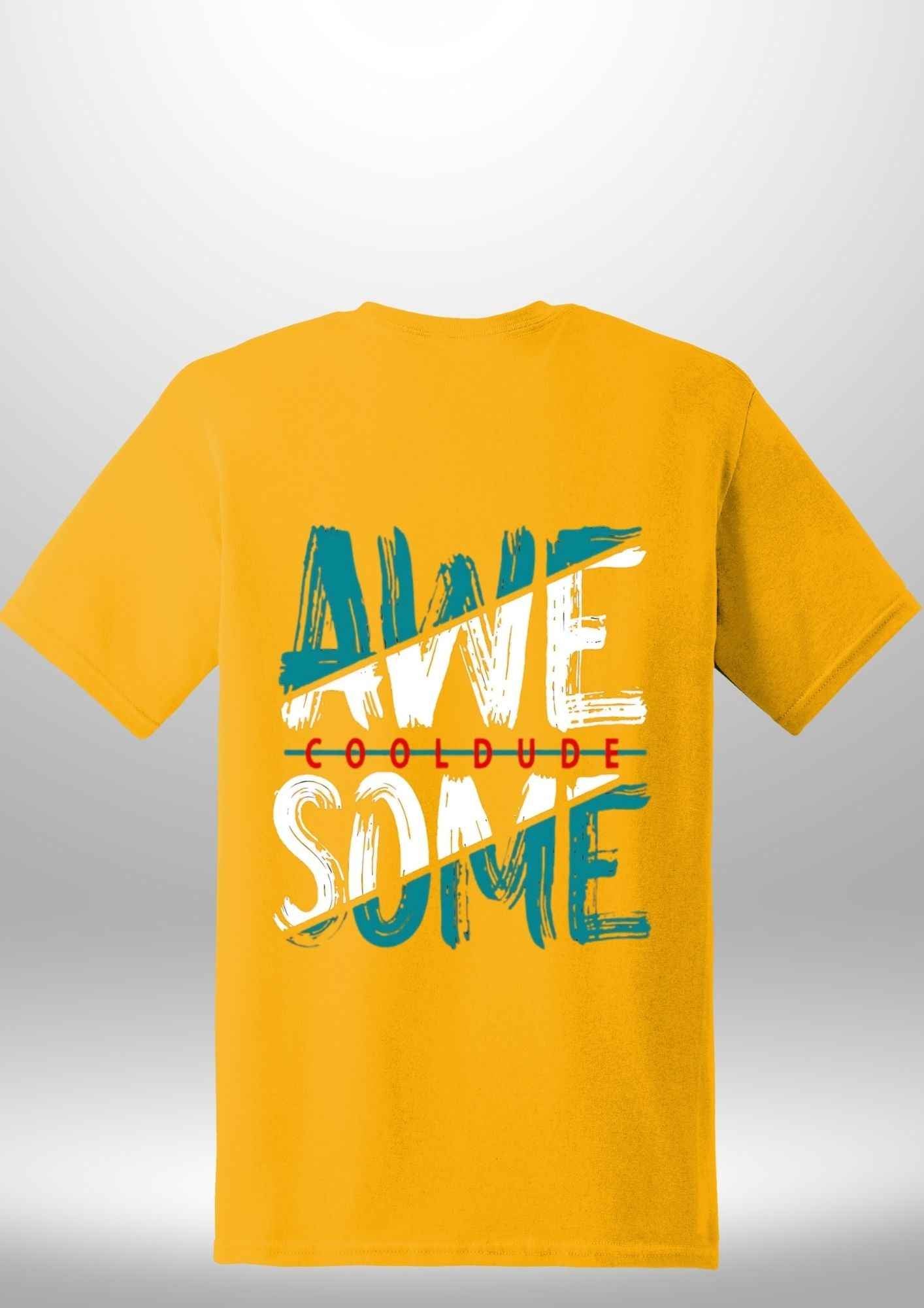"AWESOME" Luxe T-Shirt by Luxe-Custom-Designer