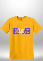 Blue "Believe" Luxe T-shirt by Luxe Sensational