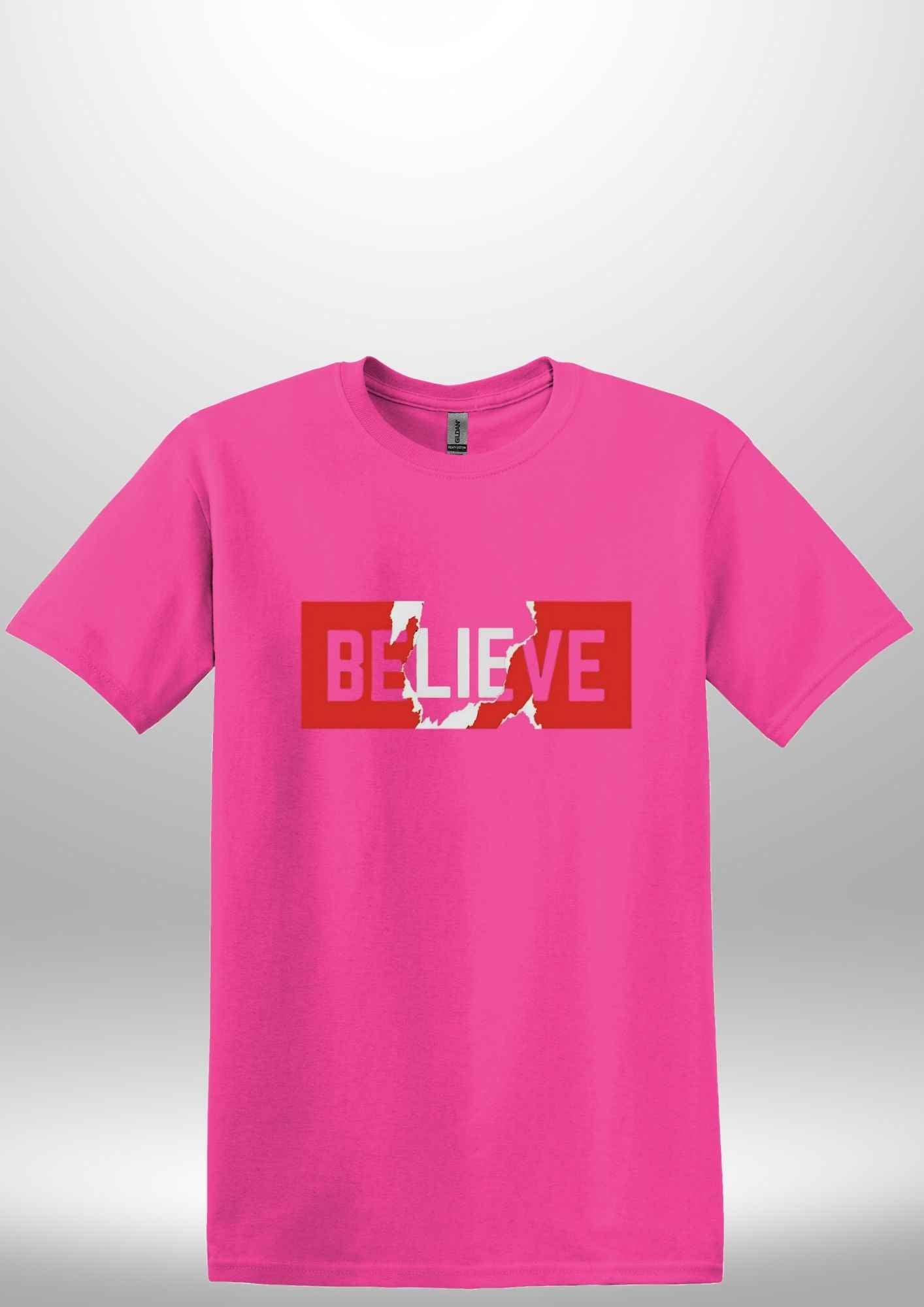 "Believe" Luxe T-shirt by Luxe-Custom-Designer
