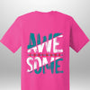 "AWESOME" Luxe T-Shirt by Luxe-Custom-Designer