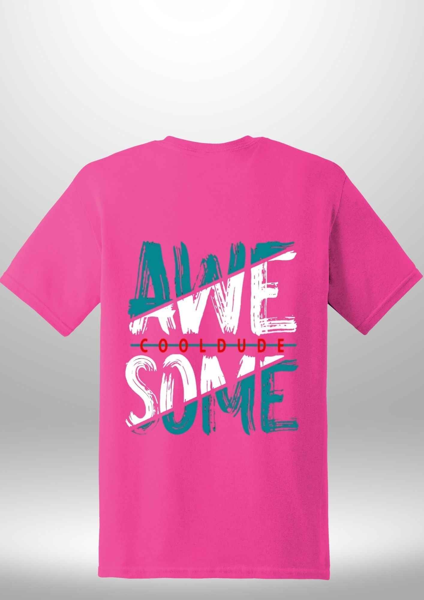 "AWESOME" Luxe T-Shirt by Luxe-Custom-Designer