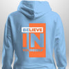Red "Believe In Yourself" Hoodie by Luxe-Custom-Designer