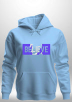 Blue "Believe" Luxe Hoodie by Luxe Sensational