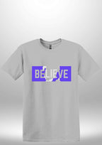 Blue "Believe" Luxe T-shirt by Luxe Sensational