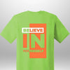 Red "Believe In Yourself" Luxe T-Shirt by Luxe-Custom-Designer