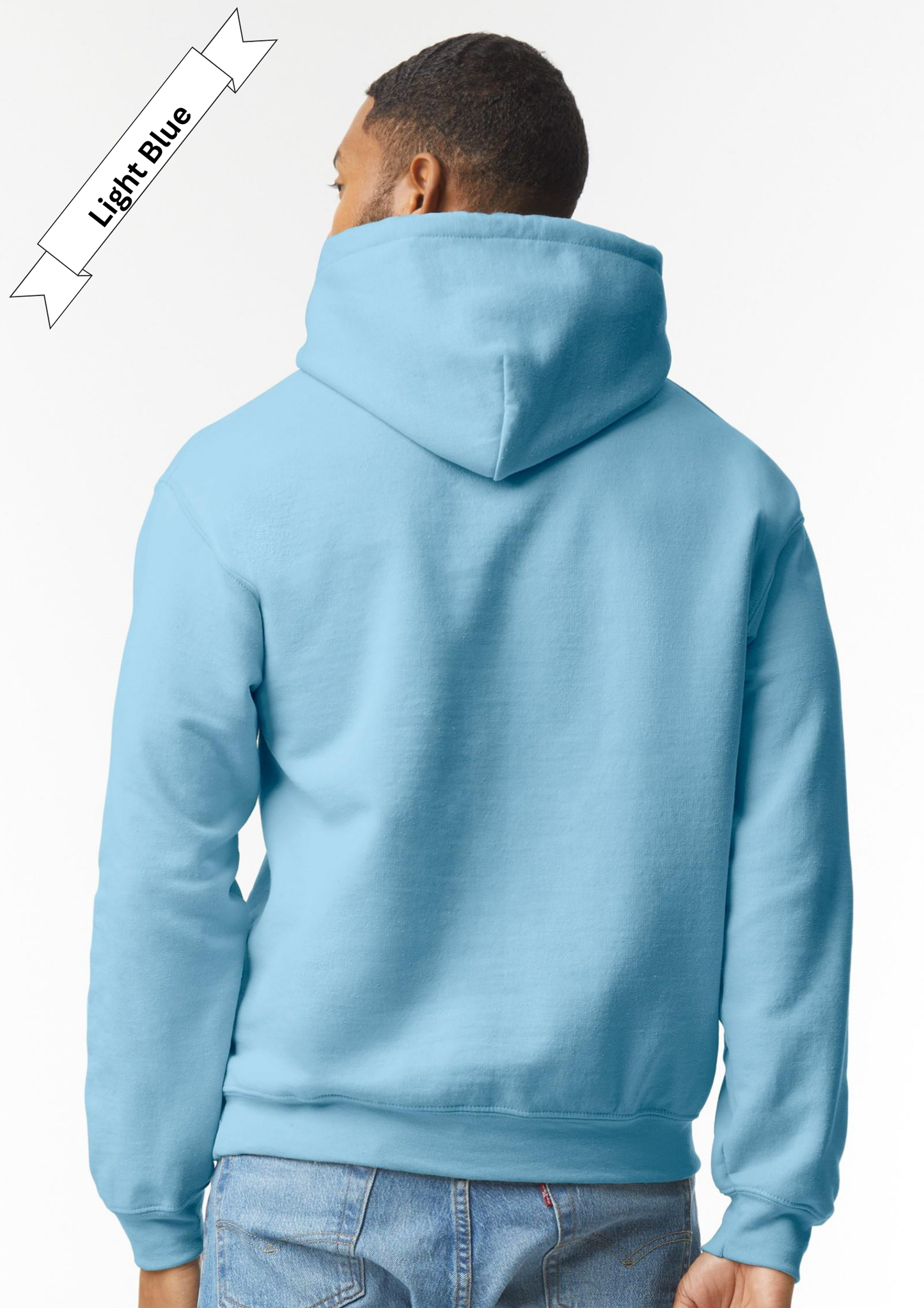 Light Blue Hoodie by Luxe-Custom-Designer