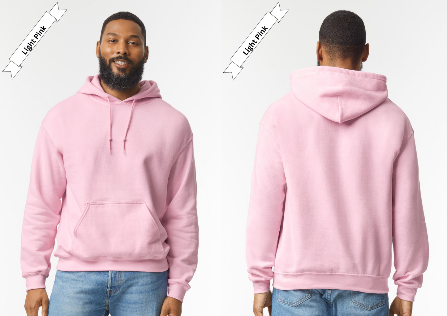 Light Pink Hoodie by Luxe-Custom-Designer