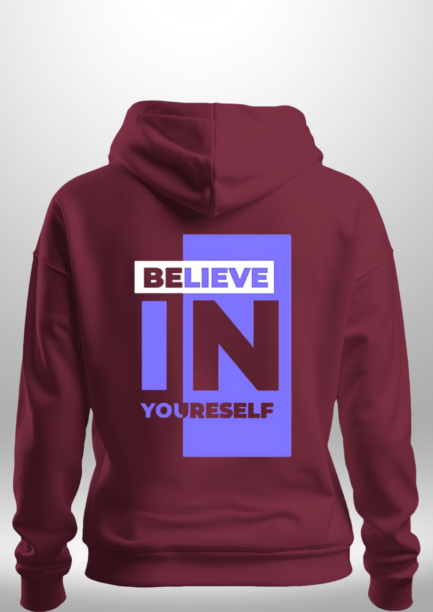 "Believe In Yourself" Luxe Hoodie by Luxe-Custom-Designer