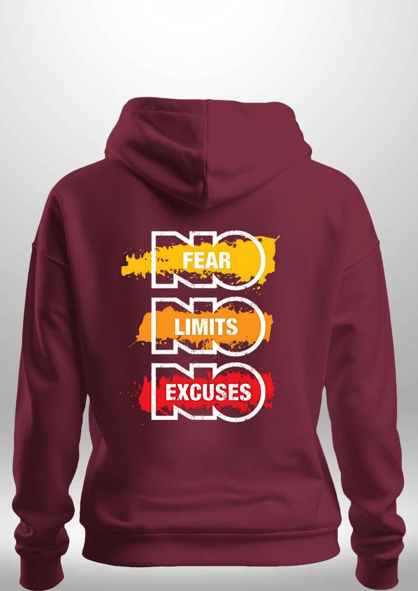 "NO FEAR" Luxe Hoodie by Luxe-Custom-Designer