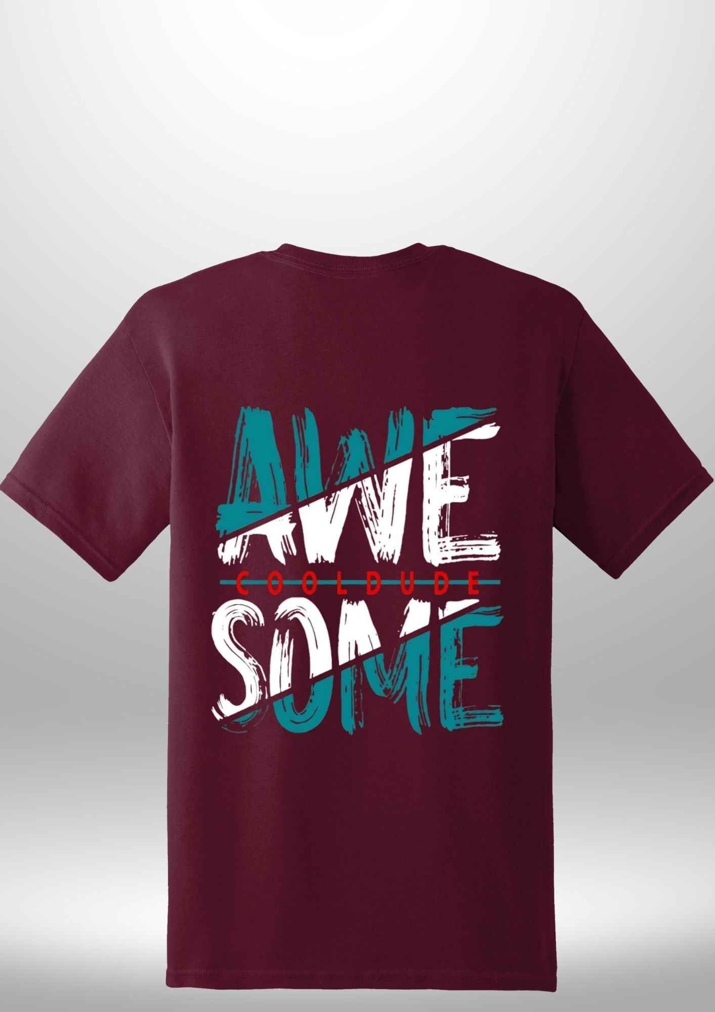"AWESOME" Luxe T-Shirt by Luxe-Custom-Designer