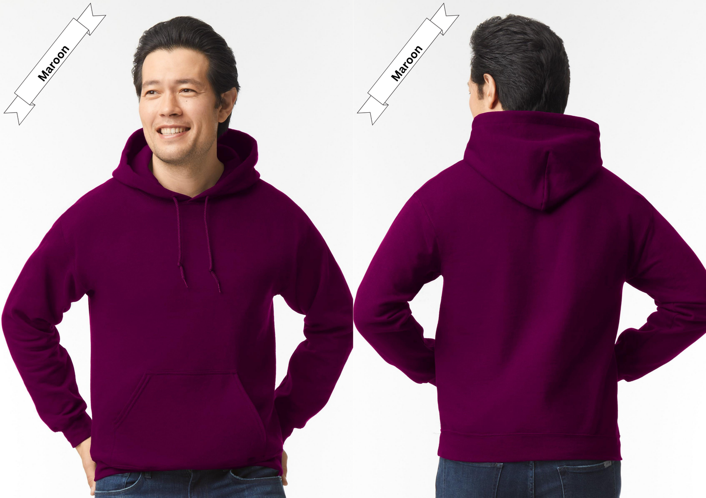 Maroon Hoodie by Luxe-Custom-Designer