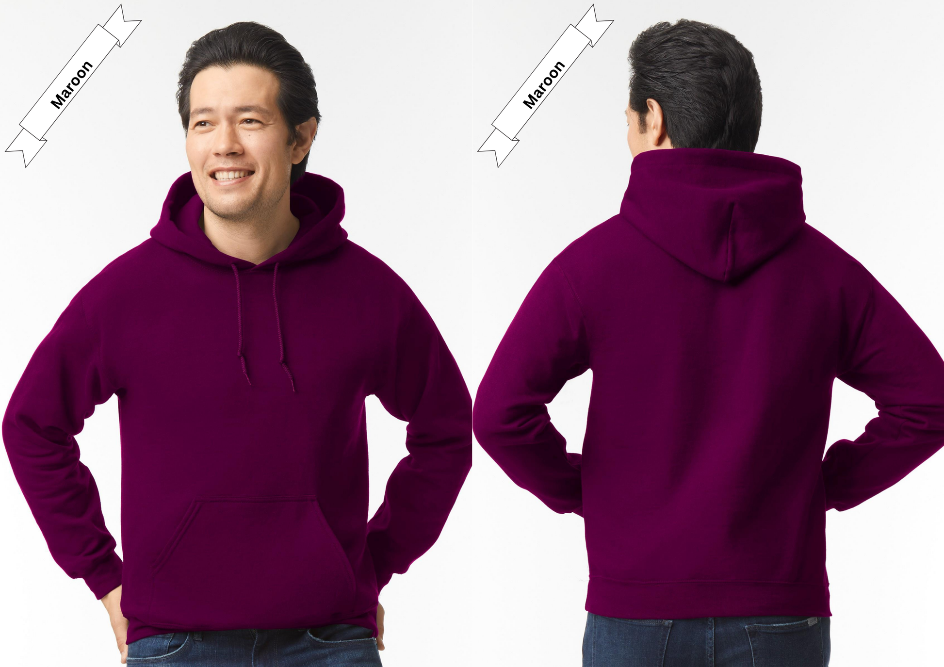 Maroon Hoodie by Luxe-Custom-Designer