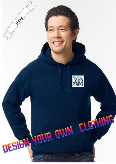 Navy Blue Hoodie by Luxe-Custom-Designer