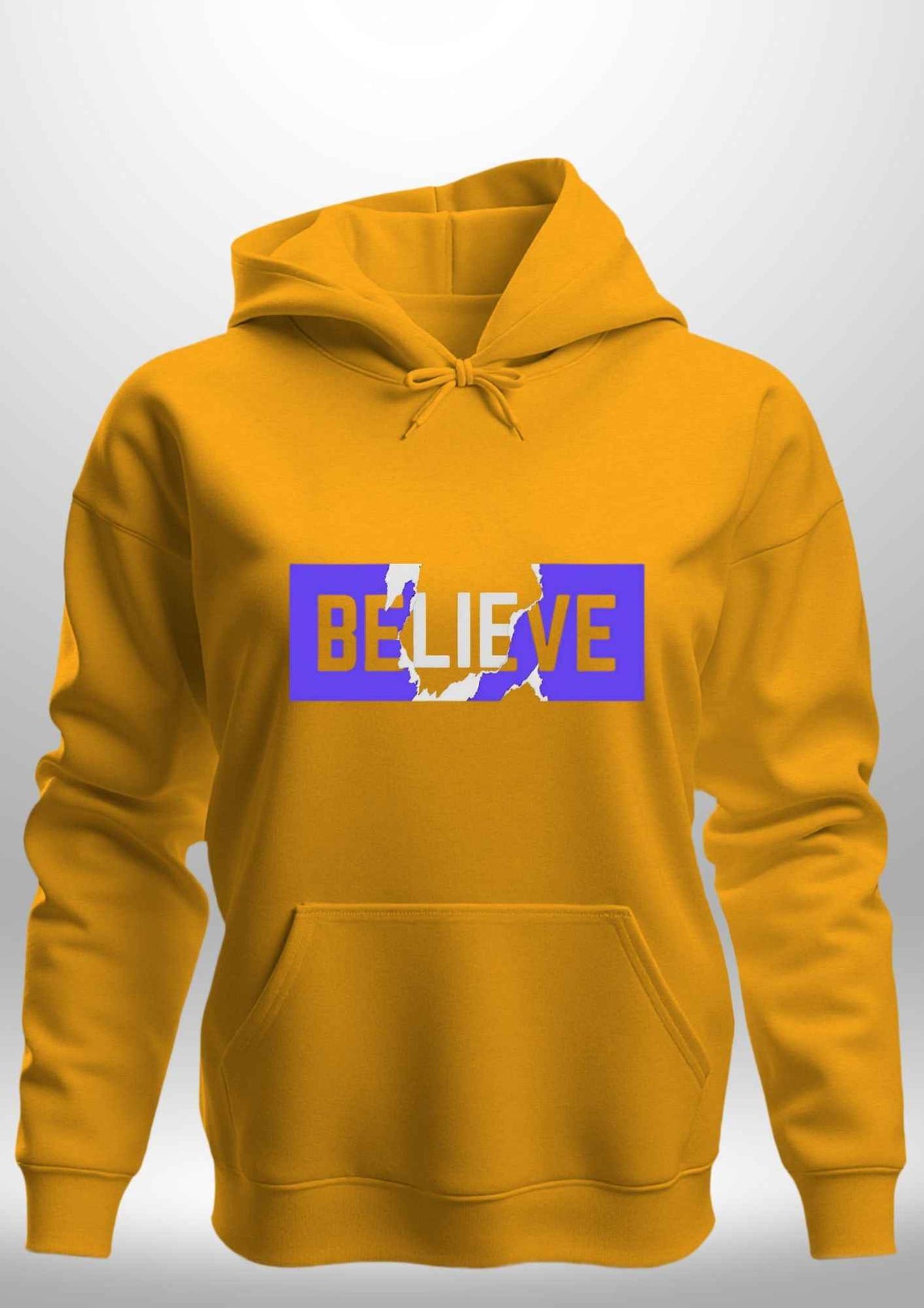 Blue "Believe" Luxe Hoodie by Luxe Sensational