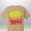 "Work Hard Dream Big" T-Shirt by Luxe-Custom-Designer