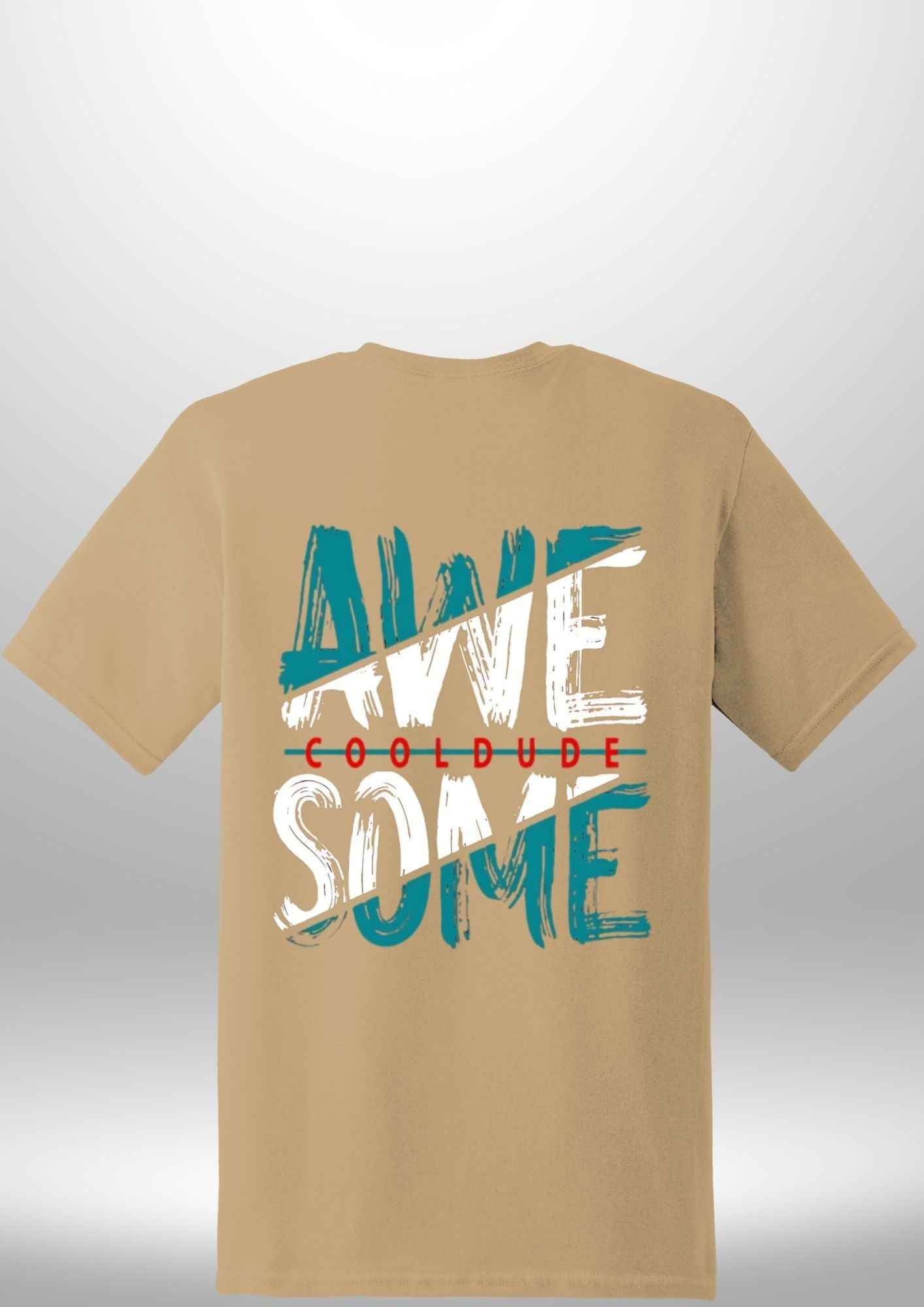 "AWESOME" Luxe T-Shirt by Luxe-Custom-Designer