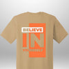 Red "Believe In Yourself" Luxe T-Shirt by Luxe-Custom-Designer