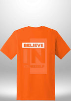 Red "Believe In Yourself" Luxe T-Shirt by Luxe Sensational