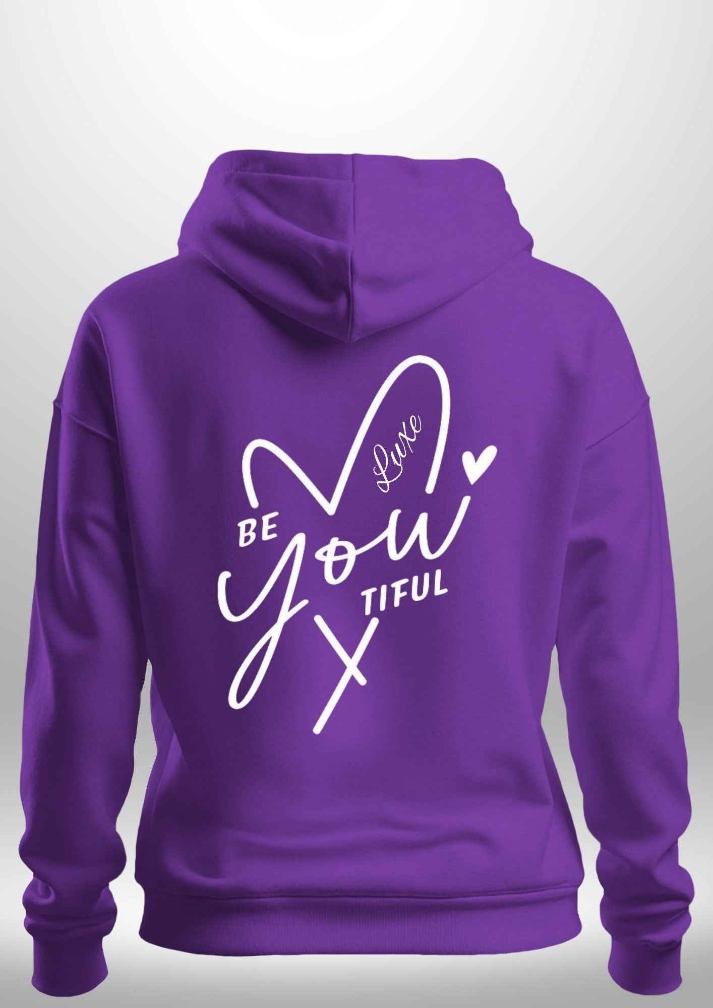 "BeYOUtiful" Luxe Hoodie by Luxe-Custom-Designer