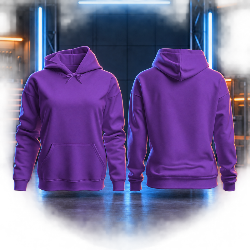 Purple Work Hoodie Personalised