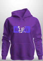 Blue "Believe" Luxe Hoodie by Luxe Sensational