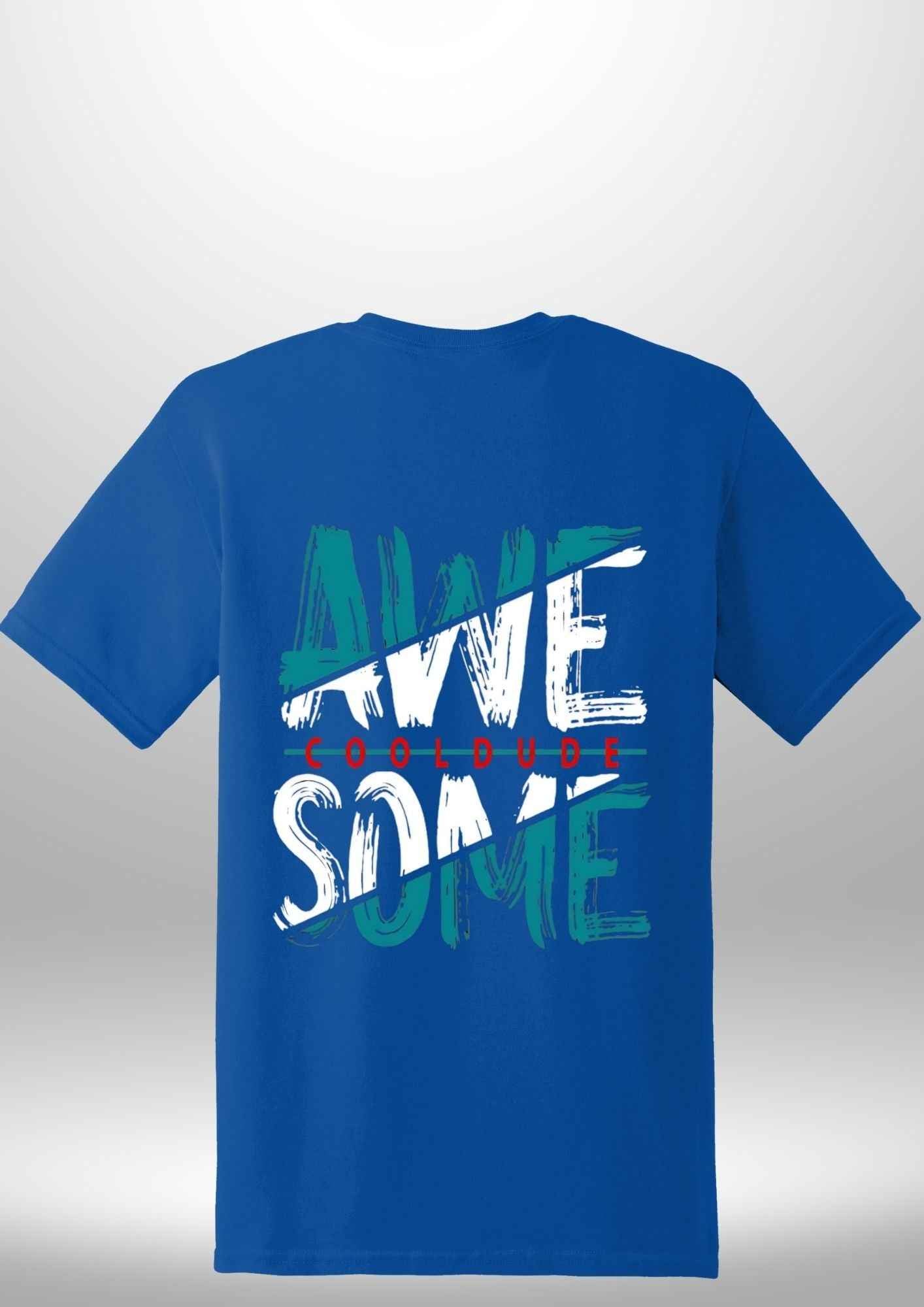 "AWESOME" Luxe T-Shirt by Luxe-Custom-Designer