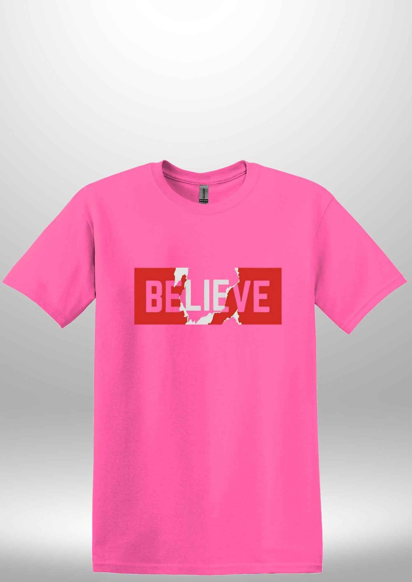 "Believe" Luxe T-shirt by Luxe-Custom-Designer