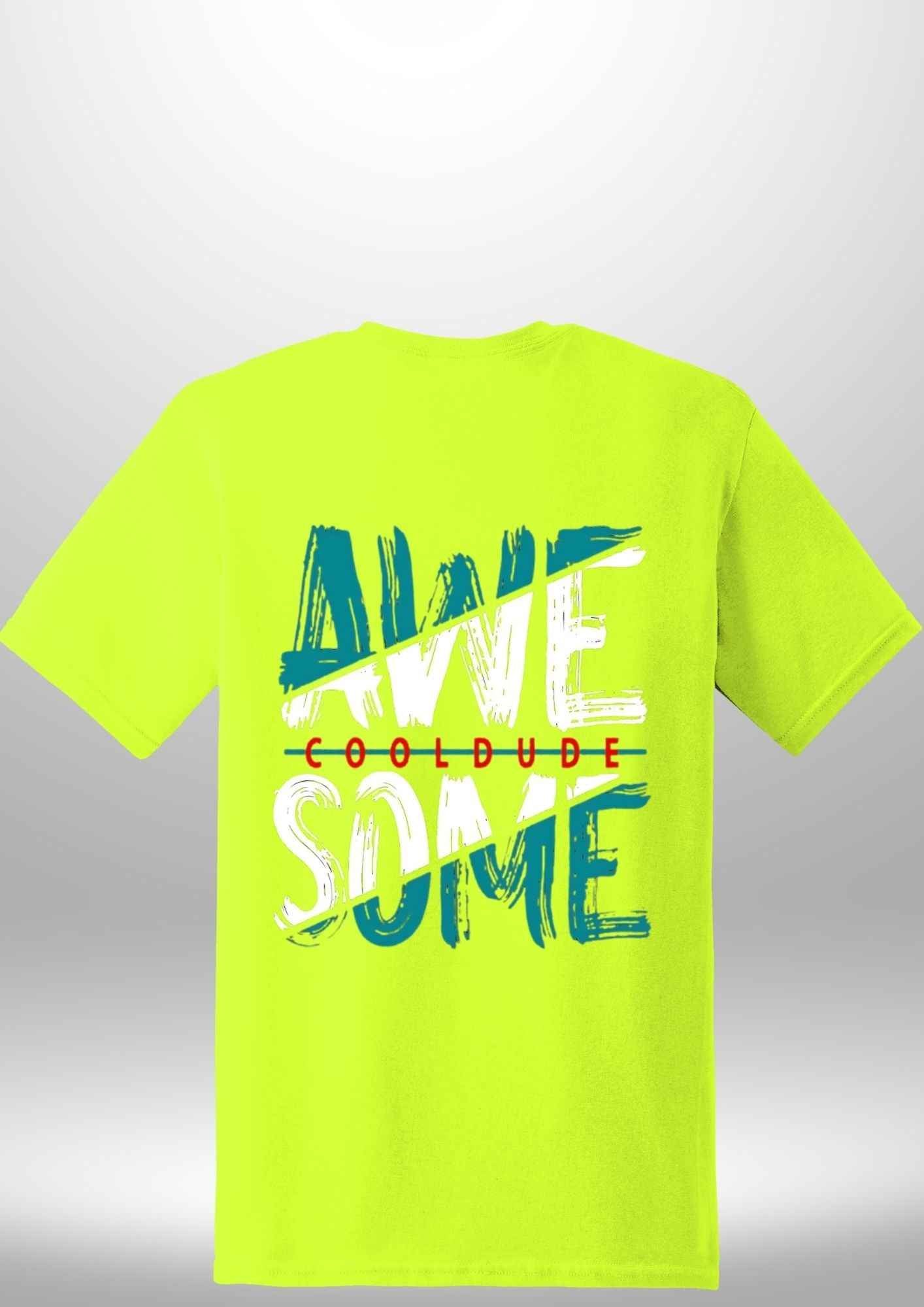 "AWESOME" Luxe T-Shirt by Luxe-Custom-Designer