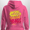 "Work Hard Dream Big" Hoodie by Luxe-Custom-Designer