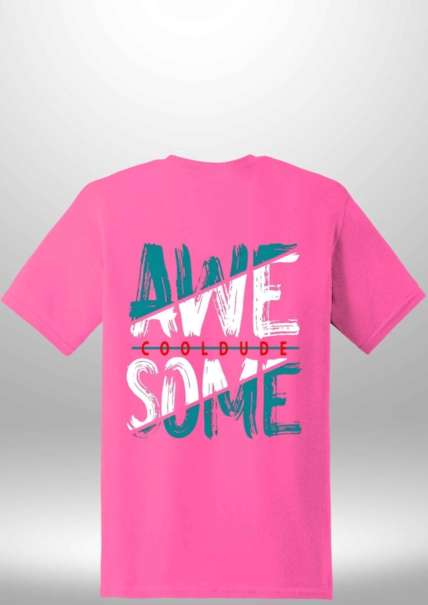 "AWESOME" Luxe T-Shirt by Luxe-Custom-Designer
