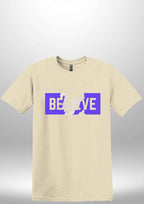 Blue "Believe" Luxe T-shirt by Luxe Sensational