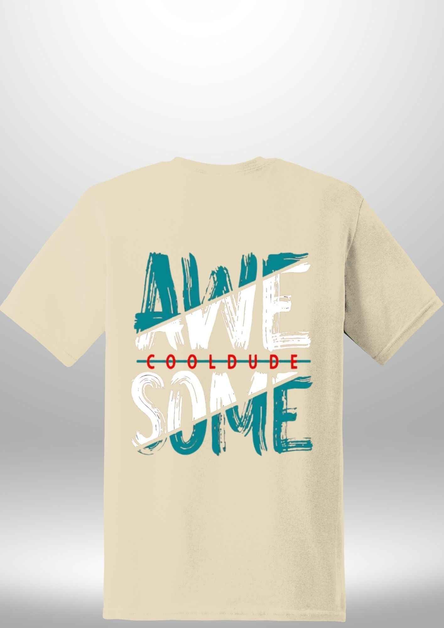 "AWESOME" Luxe T-Shirt by Luxe-Custom-Designer