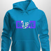 Blue "Believe" Luxe Hoodie by Luxe-Custom-Designer