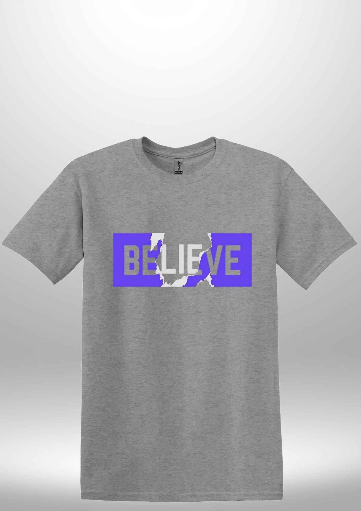 Blue "Believe" Luxe T-shirt by Luxe Sensational