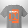 Red "Believe In Yourself" Luxe T-Shirt by Luxe-Custom-Designer