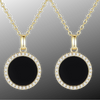 Gold Double Photo Pendant Necklace by Luxe-Custom-Designer