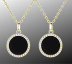 Gold Double Photo Pendant Necklace by Luxe Sensational