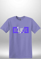Blue "Believe" Luxe T-shirt by Luxe Sensational