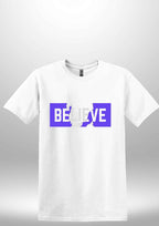 Blue "Believe" Luxe T-shirt by Luxe Sensational