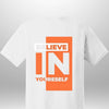 Red "Believe In Yourself" Luxe T-Shirt by Luxe-Custom-Designer