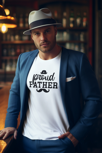 Proud Father T-Shirt by Luxe-Custom-Designer
