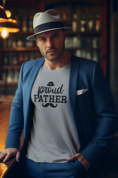 Proud Father T-Shirt by Luxe-Custom-Designer
