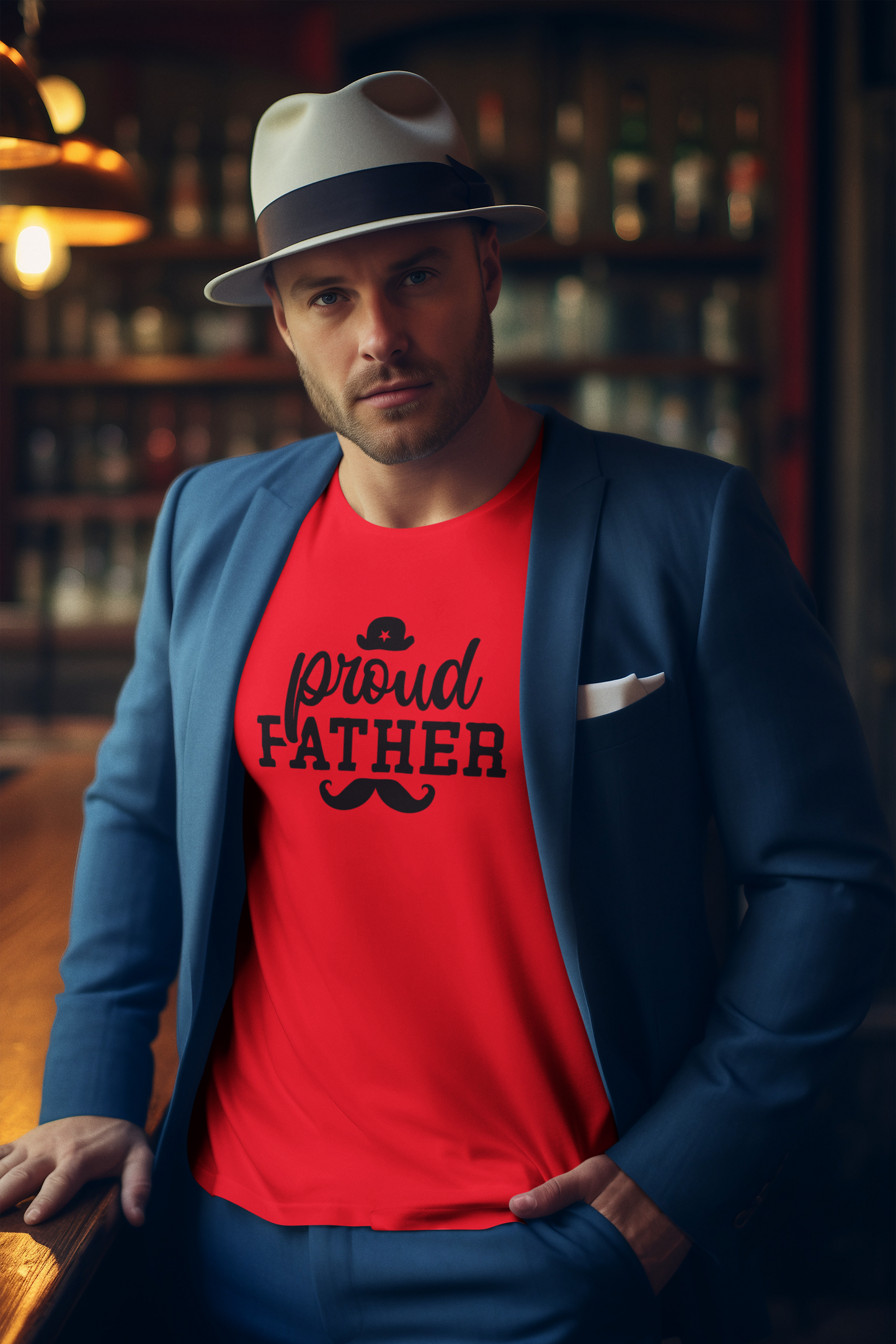 Proud Father T-Shirt by Luxe-Custom-Designer