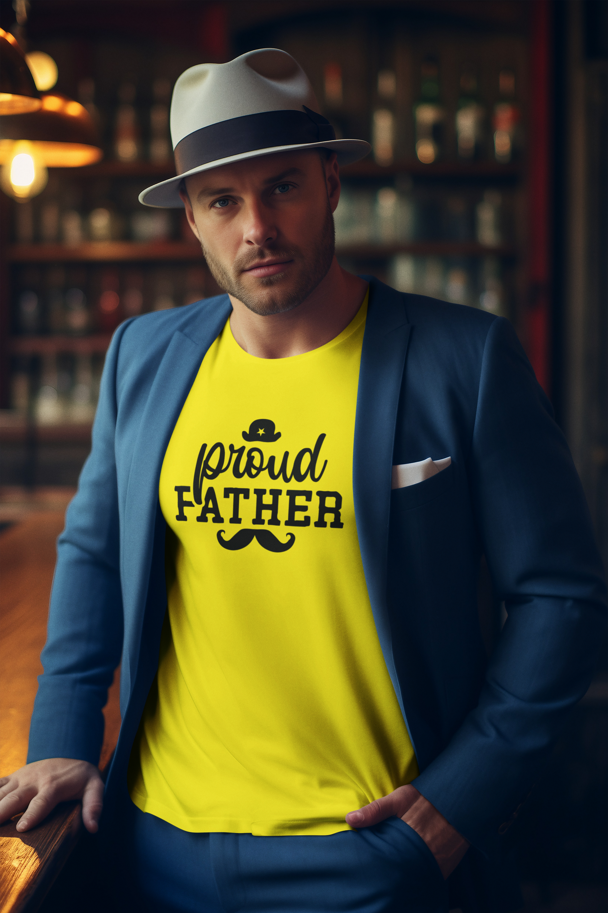 Proud Father T-Shirt by Luxe-Custom-Designer