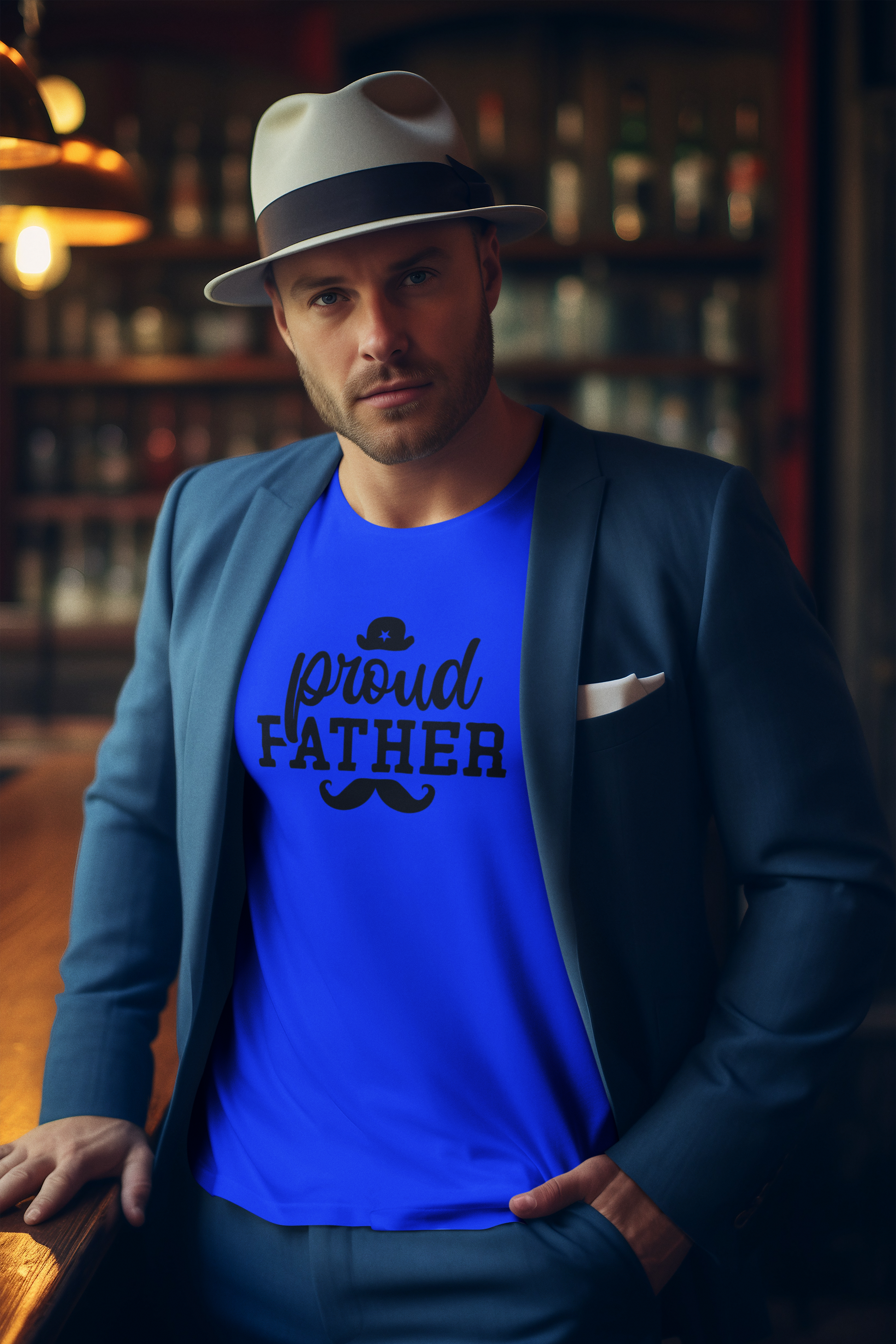 Proud Father T-Shirt by Luxe-Custom-Designer
