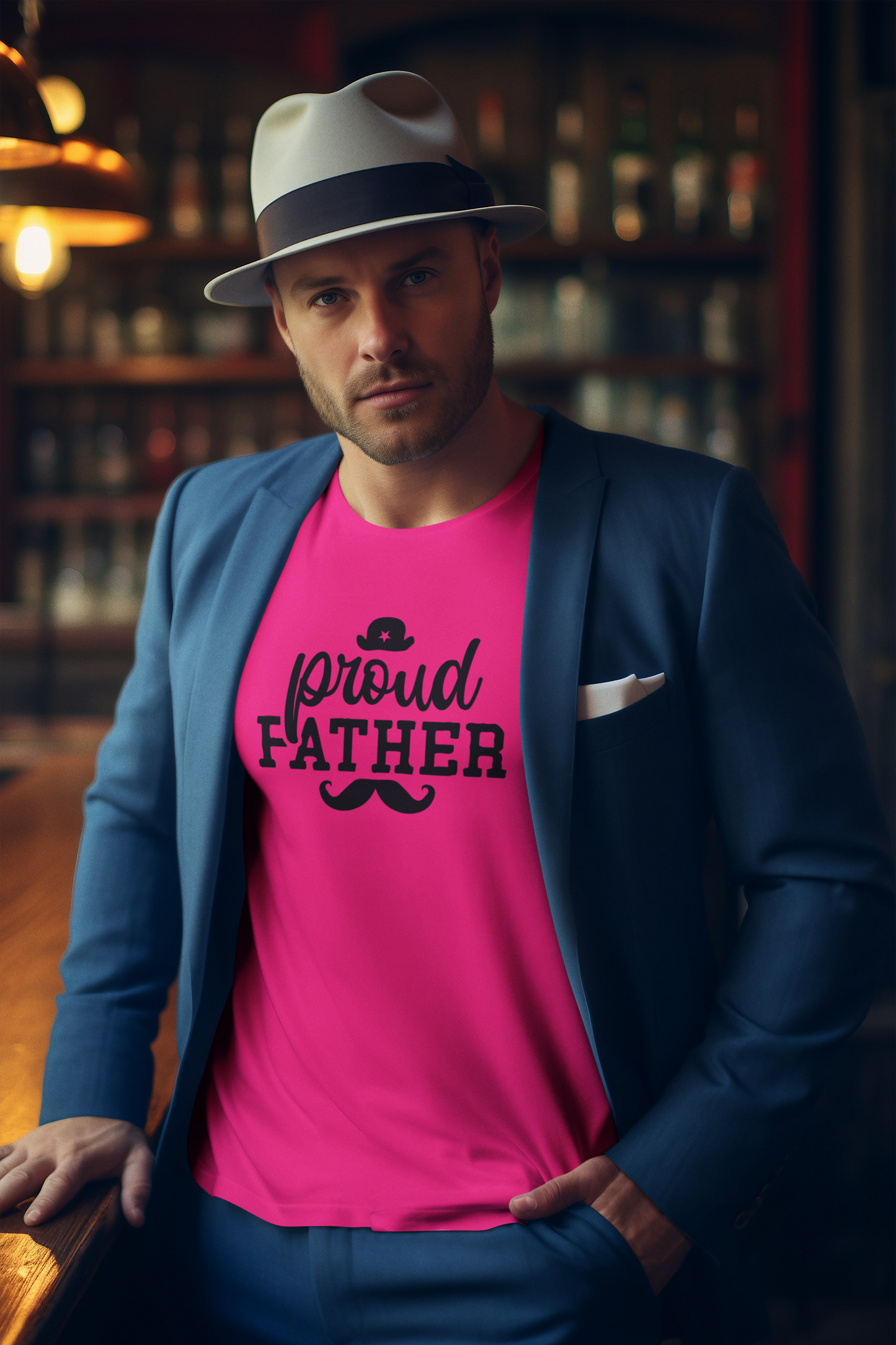 Proud Father T-Shirt by Luxe-Custom-Designer