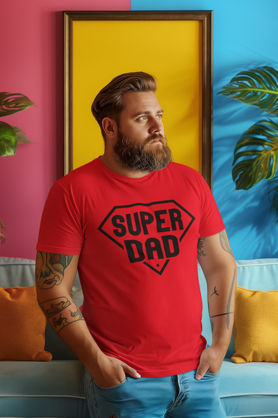 Super Dad T-Shirt by Luxe-Custom-Designer