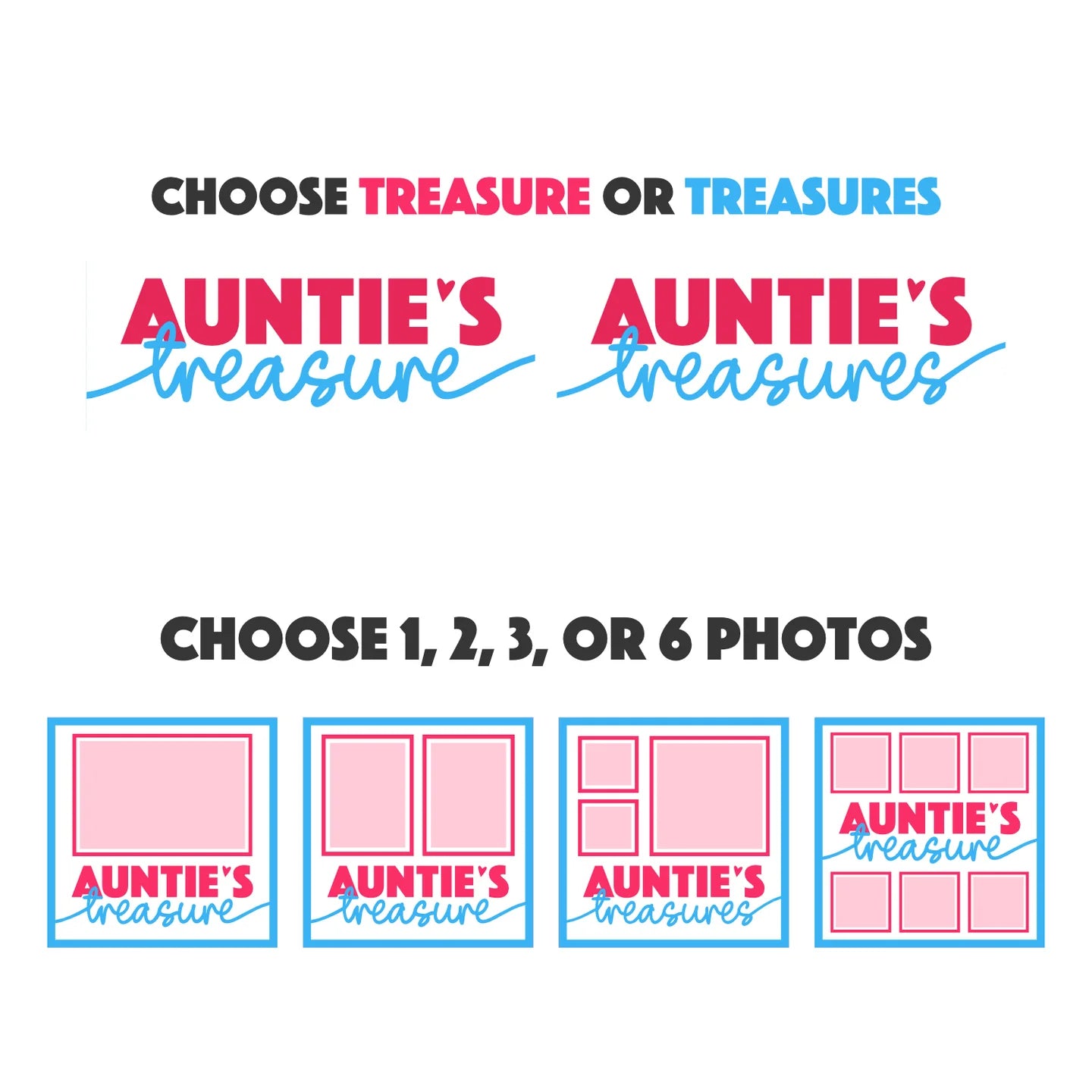 Aunties Treasure Frames by Luxe Custom Designer